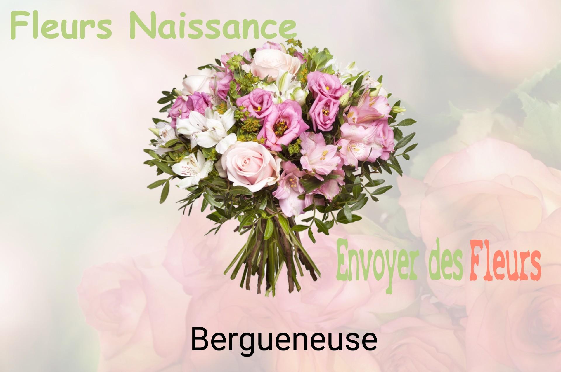 Bouquet de fleurs de naissance livré à Bergueneuse